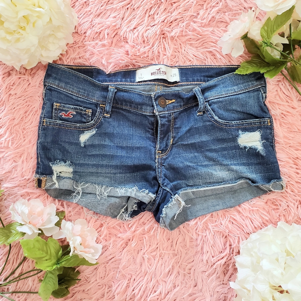 Hollister jean shorts